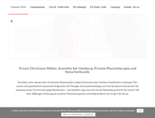 Tablet Screenshot of praxis-christiane-moeller.de